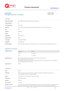 Anti-Alpha Defensin 1 Antibody (ARG65200)