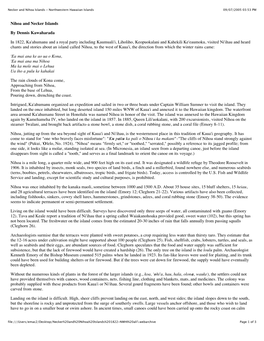 Necker and Nihoa Islands - Northwestern Hawaiian Islands 09/07/2005 03:53 PM