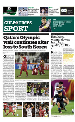Qatar's Olympic Wait Continues After Loss to South Korea