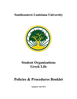 Student Organizations/Greek Life
