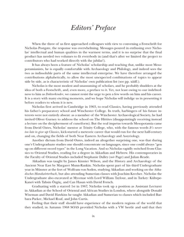 Editors' Preface