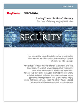 Finding Threats in Linux® Memory the Value of Memory Integrity Verification