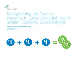 Strengthening the Case for Investing in Canada's Mental Health System: Economic Considerations