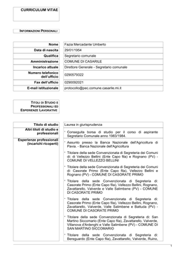 Curriculum Vitae