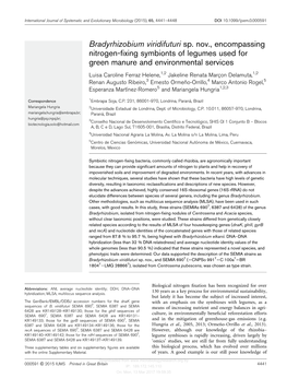 International Journal of Systematic Evolutionary Microbiology