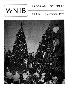 WNIB Program Schedule December 1971