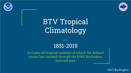 BTV Tropical Climatology