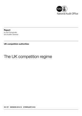 The UK Competition Regime