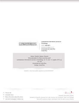 Redalyc.What Delimitation for Stelis Should Be Used?