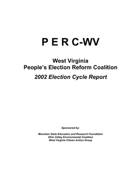 West Virginia 2002 Election Cycle Report