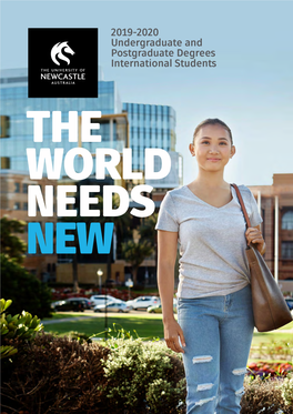 2019-2020 Undergraduate and Postgraduate Degrees International Students PB a the WORLD NEEDS NEW