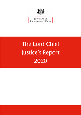The Lord Chief Justice's Report 2020