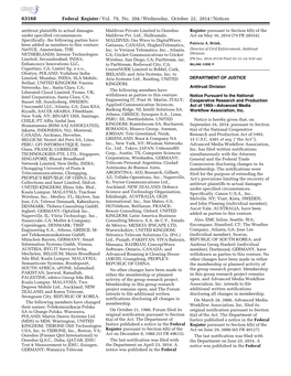 Federal Register/Vol. 79, No. 204/Wednesday, October 22, 2014