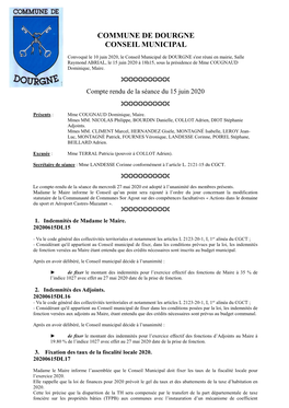 Commune De Dourgne Conseil Municipal