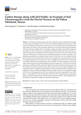 Carbon Storage Along with Soil Profile: an Example of Soil Chronosequence from the Fluvial Terraces on the Pakua Tableland, Taiw