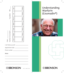 Understanding Warfarin (Coumadin) Brochure