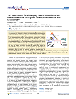 Two New Devices for Identifying Electrochemical Reaction