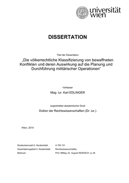 Dissertation