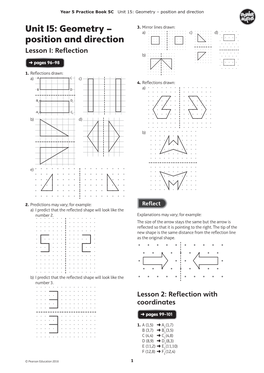 Unit 15: Geometry – Position and Direction