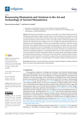 Reassessing Shamanism and Animism in the Art and Archaeology of Ancient Mesoamerica