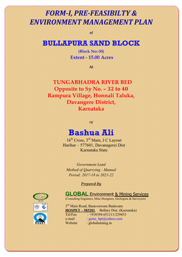 Bullapura Sand Block