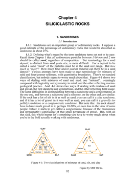 Chapter 4 SILICICLASTIC ROCKS