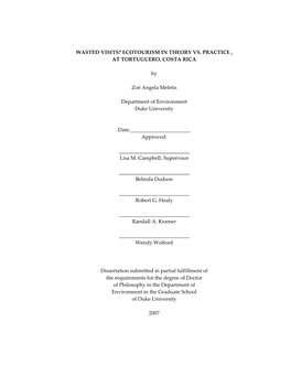 Duke University Dissertation Template