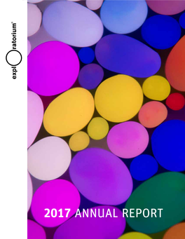 2017 Annual Report Table of Contents