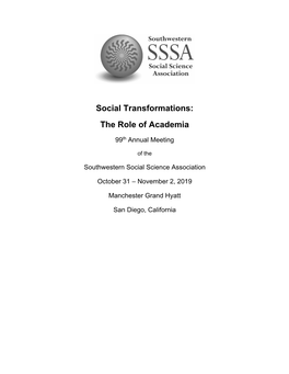 2019 SSSA Program