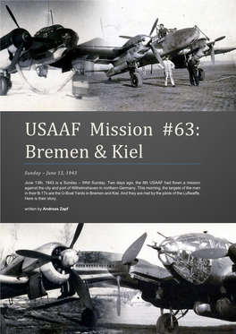 USAAF Mission #63: Bremen & Kiel