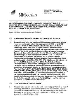 Application for Planning Permission 14/00405/Dpp