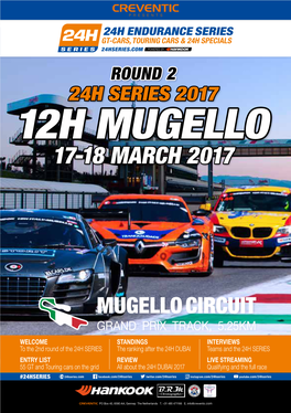 12H Mugello 17-18 March 2017
