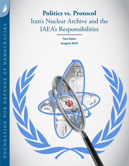 Iran's Nuclear Archive and the IAEA's Responsibilities