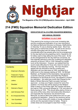 214 (FMS) Squadron Memorial Dedication Edition