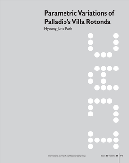 Parametric Variations of Palladio's Villa Rotonda