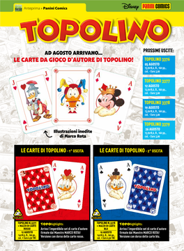 Le Carte Da Gioco D'autore Di Topolino!