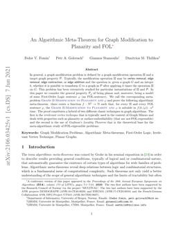 An Algorithmic Meta-Theorem for Graph Modification to Planarity And