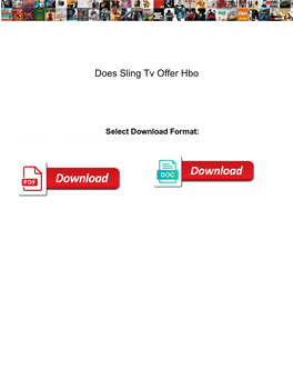 Does Sling Tv Offer Hbo