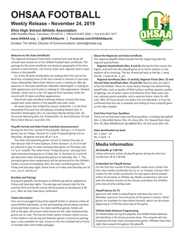 Ohsaa Football