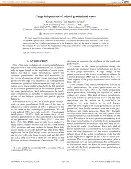 Gauge Independence of Induced Gravitational Waves