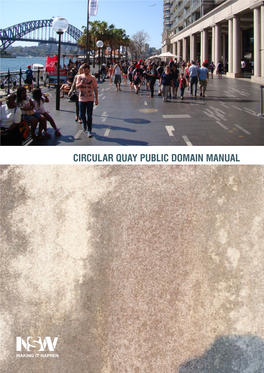 CIRCULAR QUAY PUBLIC DOMAIN MANUAL January 2016