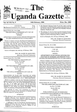 The Uganda Gazette