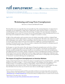 Worksharing and Long-Term Unemployment by Kevin A