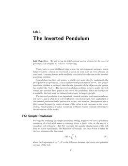 The Inverted Pendulum