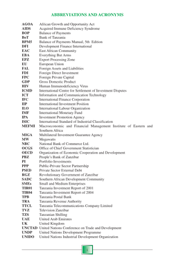 Abbreviations and Acronyms