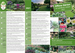 Offene Gärten 2021 Im Landkreis Uelzen 2021