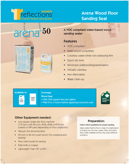 Arena Wood Floor Sanding Seal