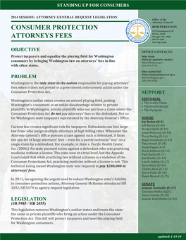 Consumer Protection Attorneys Fees