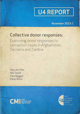 Collective Donor Responses to Corruption Cases