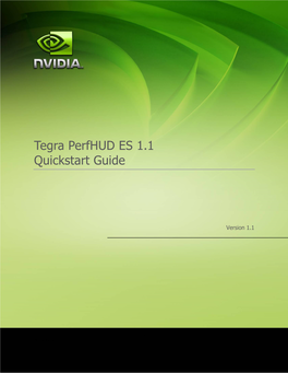 Tegra Perfhud ES 1.1 Quickstart Guide